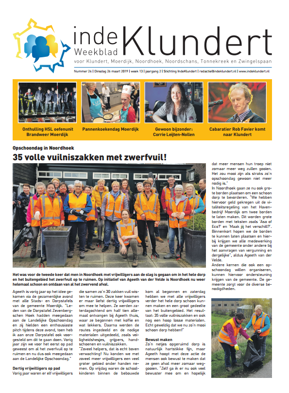 Cover 24e uitgave, 26 maart 2019