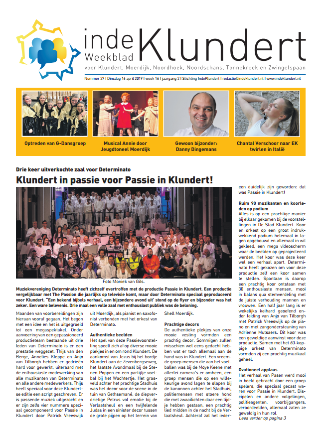 Cover 27e uitgave, 16 april 2019