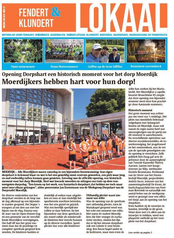 Cover 38e uitgave, 2 juli 2019